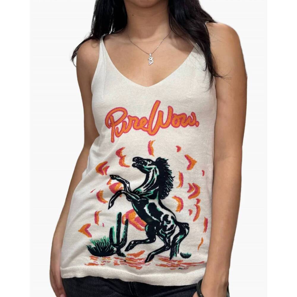 NEW ME369 leo tank top in horse